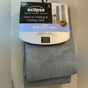 Black out panel, 84” length, blue slate color